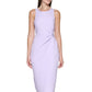 GUESS Women's Twist Front Scuba Crepe Sheath Dress Purple Size Large