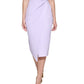 GUESS Women's Twist Front Scuba Crepe Sheath Dress Purple Size Large