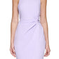 GUESS Women's Twist Front Scuba Crepe Sheath Dress Purple Size Medium