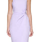 GUESS Women's Twist Front Scuba Crepe Sheath Dress Purple Size X-Small