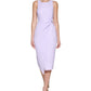 GUESS Women's Twist Front Scuba Crepe Sheath Dress Purple Size X-Small