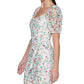 GUESS Women's Printed Lace Puff Sleeve Mini Dress White Size 10