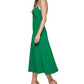 GUESS Women's Knot Front Midi Dress Green Size 14