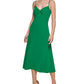 GUESS Women's Knot Front Midi Dress Green Size 10
