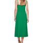 GUESS Women's Knot Front Midi Dress Green Size 10