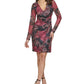 GUESS Women's Printed Lace Sheath Dress Black Size 4