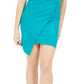 GUESS Women's V Neck Asymmetrical Dress Blue Size 8