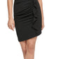 GUESS Women's Ruffled Bodycon Dress Black Size 10