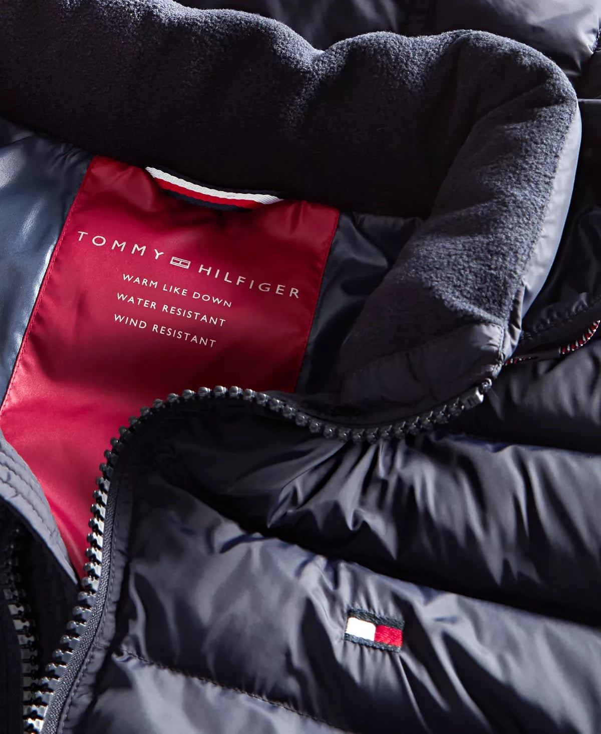 Tommy Hilfiger Men's Quilted Puffer Jacket Navy Size XL