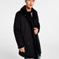 GUESS Men's Faux Shearling Overcoat Black Size Large