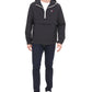 Tommy Hilfiger Men's Hooded Half Zip Jacket Black Size X-Large