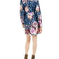 Nanette Lepore Women's Silk Floral Print Wrap Dress Black Size 12