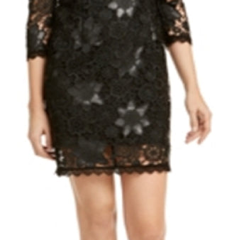 Nanette Women's Lepore Floral Lace Dress Black Size 10