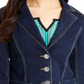 Nanette Lepore Women's SeaDenim Jacket Blue Size 8