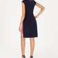 Connected Women's Sleeveless Tri Tone Sheath Dress Pink Size 10