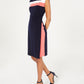 Connected Women's Sleeveless Tri Tone Sheath Dress Pink Size 10