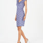 Connected Women's Sequined Lace Sheath Dress Purple Size 8