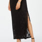 Connected Women's Sequin Lace Cape Gown Black Size 14Petite