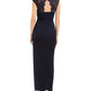 Connected Apparel Women's Lace Column Gown Blue Size 8