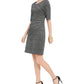 Connected Women's Starburst Sheath Dress Black Size 14 Petite