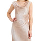 Connected Women's Draped Neck Gown Pink Size 16