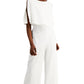 Connected Women's Popover Jumpsuit White Size 10Petite