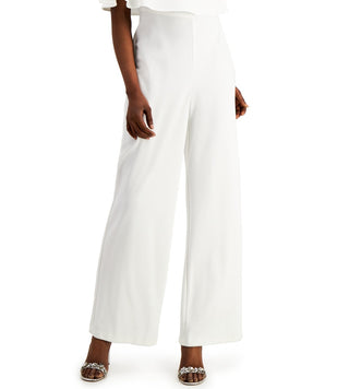 Connected Women's Popover Jumpsuit White Size 10Petite