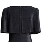 Connected Women's Metallic Cape Jumpsuit Black Size 16