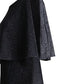 Connected Women's Metallic Cape Jumpsuit Black Size 16
