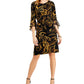 Connected Women's Ruffled Sleeve Sheath Dress Yellow Size 10Petite
