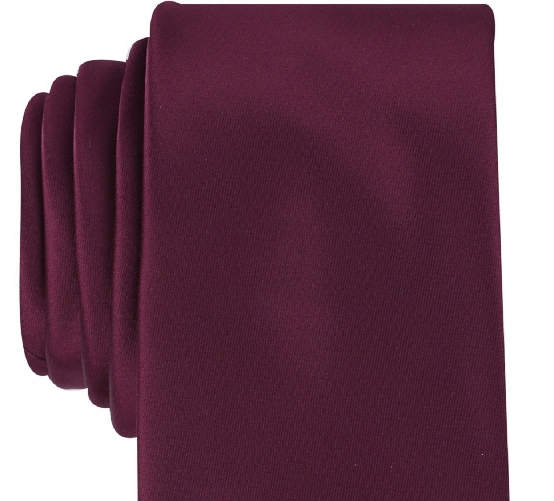 Perry Ellis Men's Satin Solid Tie Red Size Regular