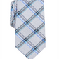 Perry Ellis Men's Tartan Plaid Slim Neck Tie Blue Size Regular
