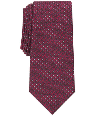 Alfani Men's Slim Neat Tie Red Size Regular