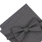 Alfani Men's Solid Texture Pocket Square And Bowtie Grey Size Regular