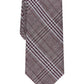 Alfani Men's Slim Plaid Tie Brown Size Regular