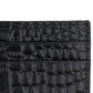 Bespoke Men's Straight Edge Gator Embossed Leather Card Case Black Size Regular