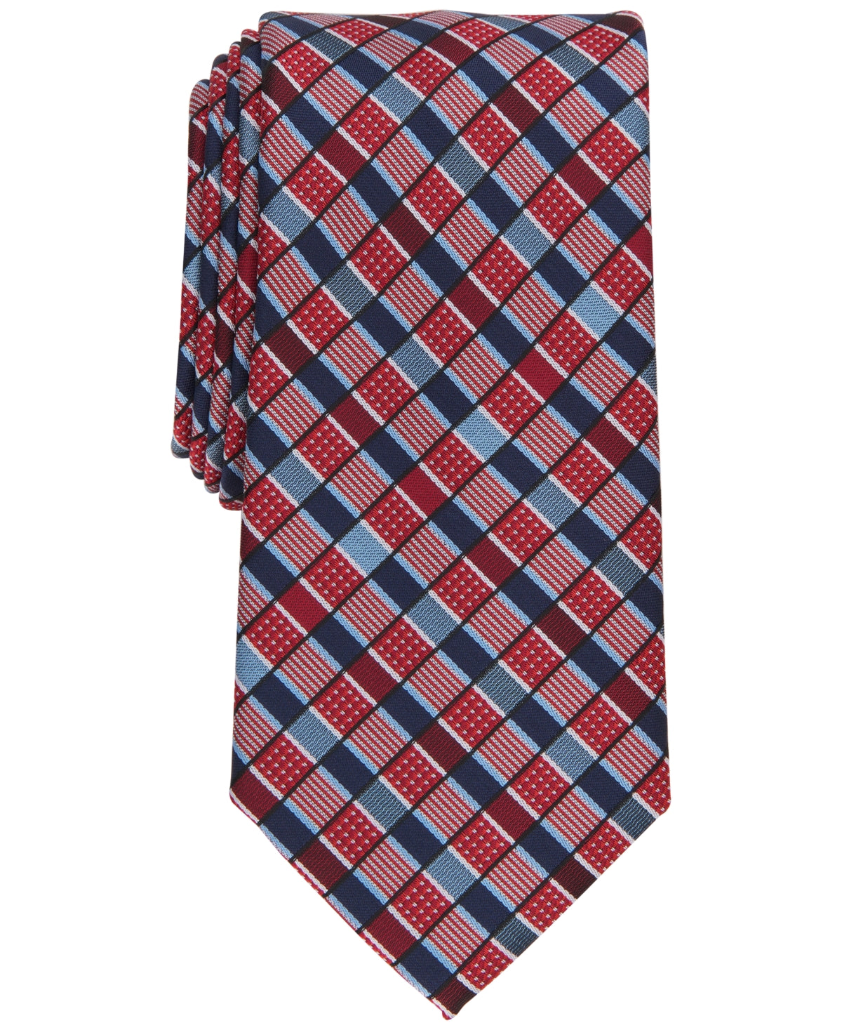 Perry Ellis Men's Ledon Geometric Tie Red Size Regular