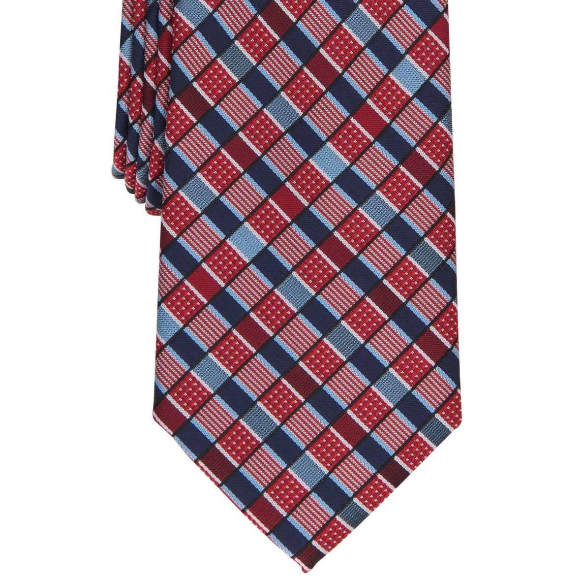 Perry Ellis Men's Ledon Geometric Tie Red Size Regular