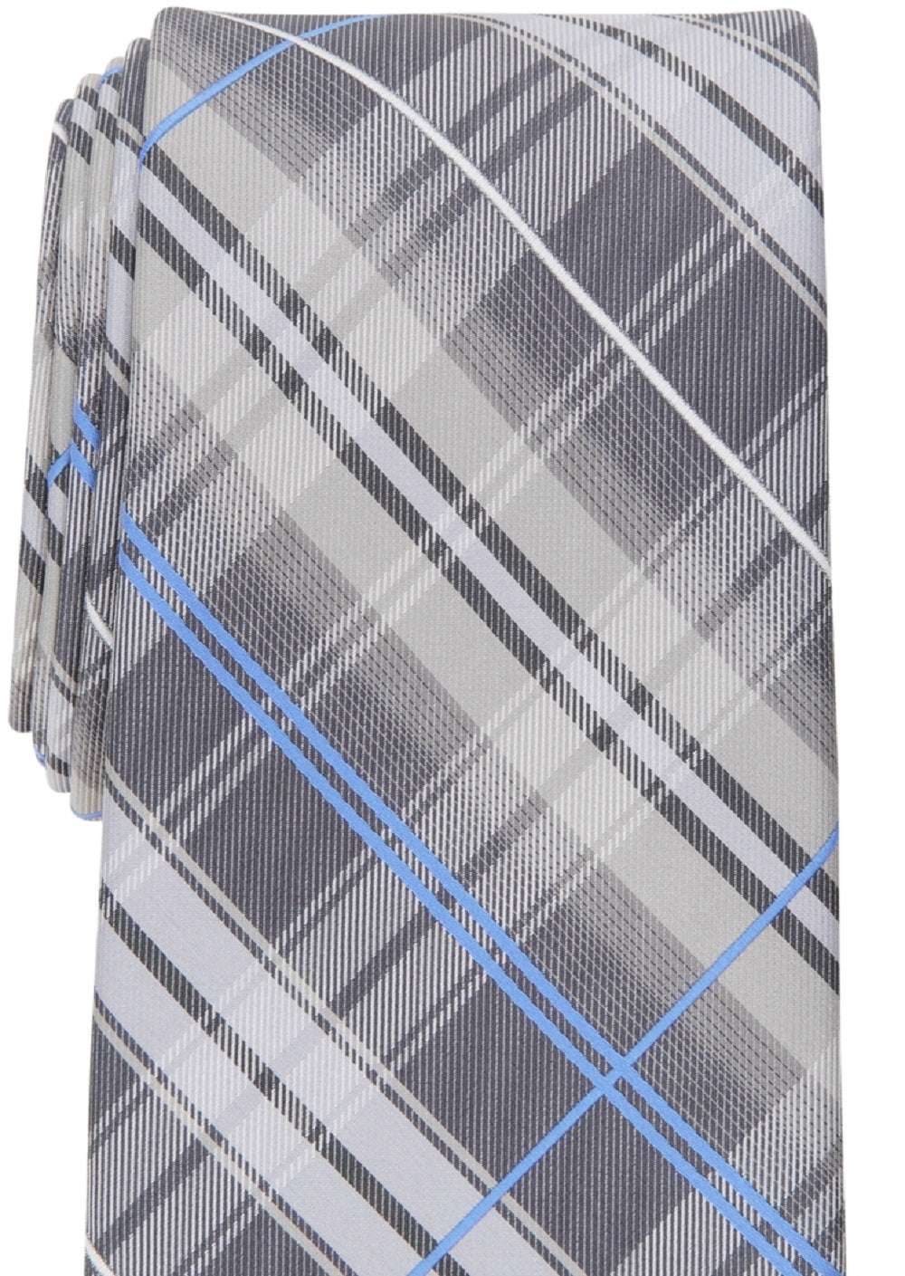 Perry Ellis Men's Dixon Plaid Tie Black Size Regular