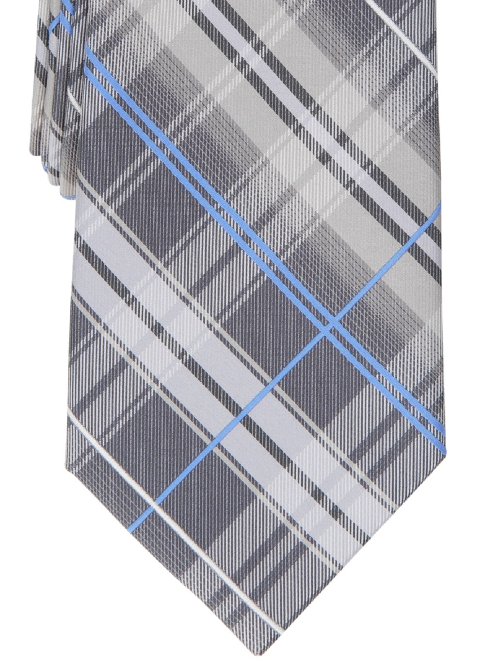 Perry Ellis Men's Dixon Plaid Tie Black Size Regular