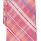 Perry Ellis Men's Dixon Plaid Tie Pink Size Regular