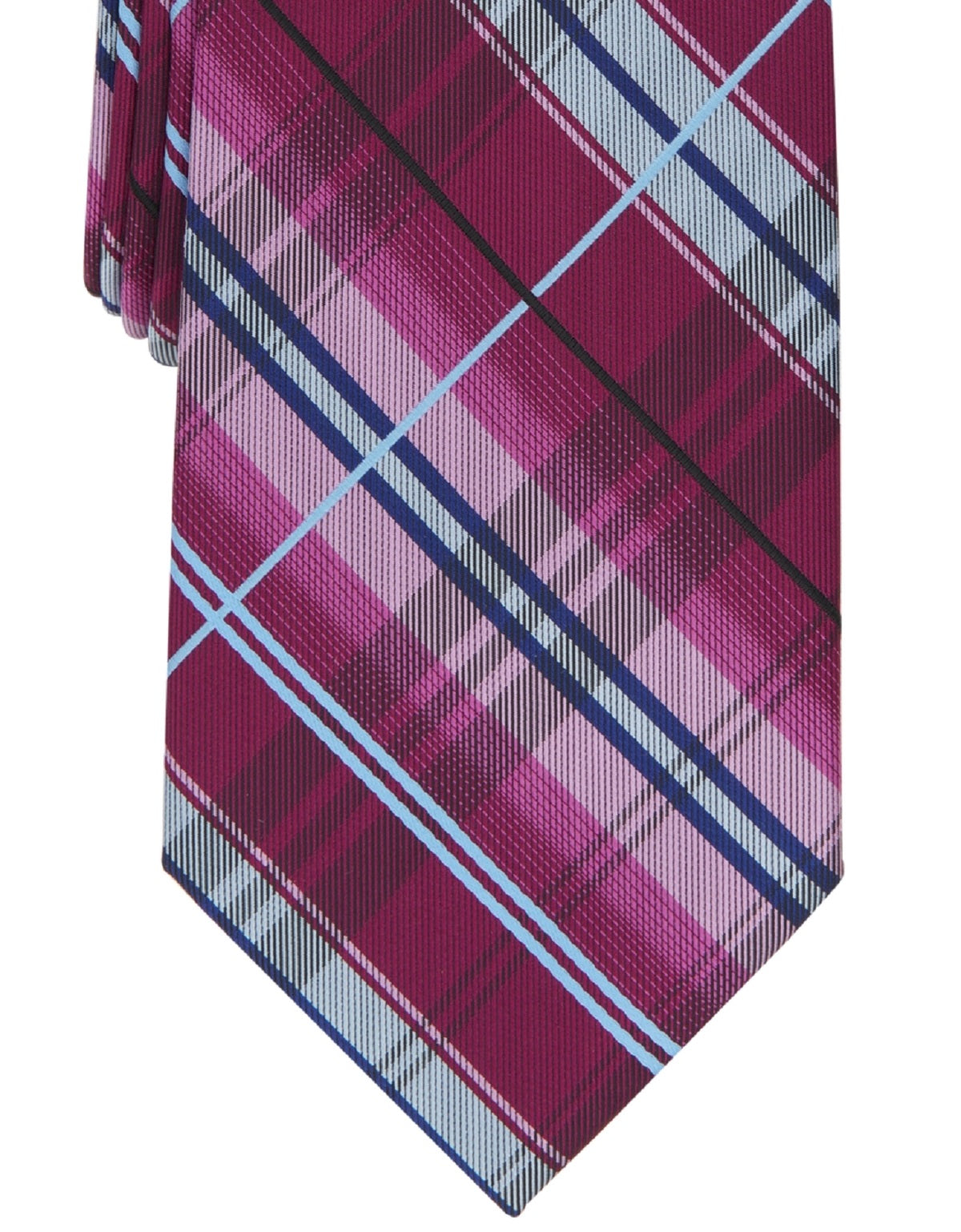 Perry Ellis Men's Dixon Plaid Tie Pink Size Regular