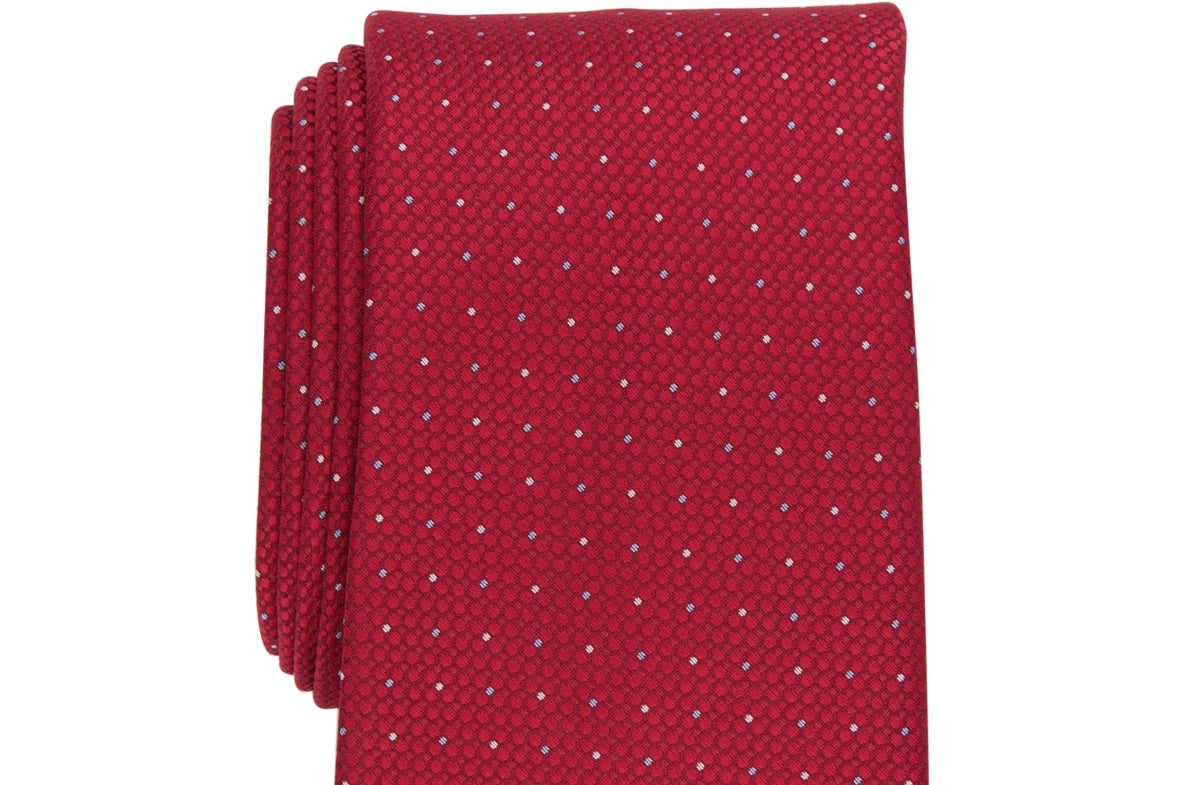 Club Room Men's Bower Dot Tie Red Size Regular