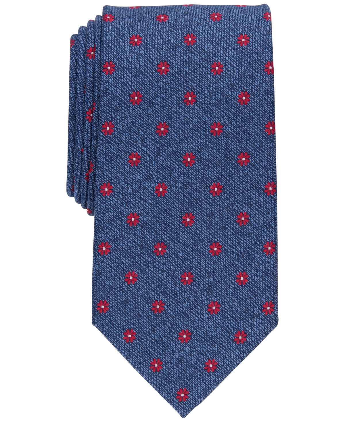 Club Room Men's Lampley Floral Tie Red Size Regular