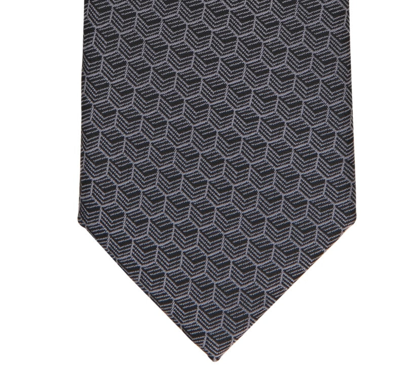 Alfani Men's Geo Print Tie Gray Size Regular