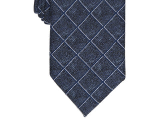 Alfani Men's Wendell Grid Tie Blue Size Regular