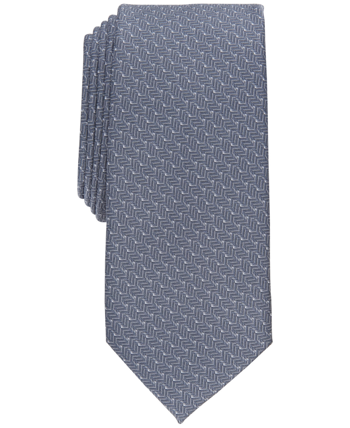 Alfani Men's Wells Geo Print Tie Gray Size Regular