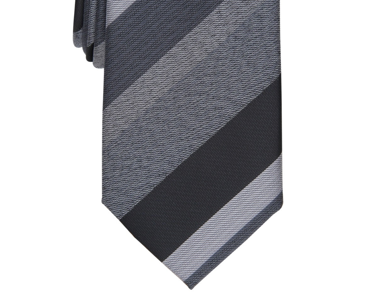 Alfani Men's Cormack Striped Slim Tie Gray Size Regular