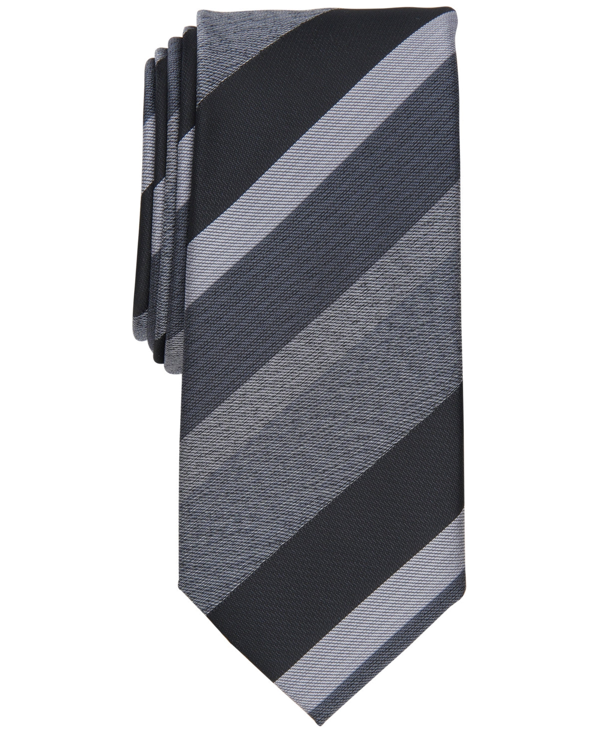 Alfani Men's Cormack Striped Slim Tie Gray Size Regular