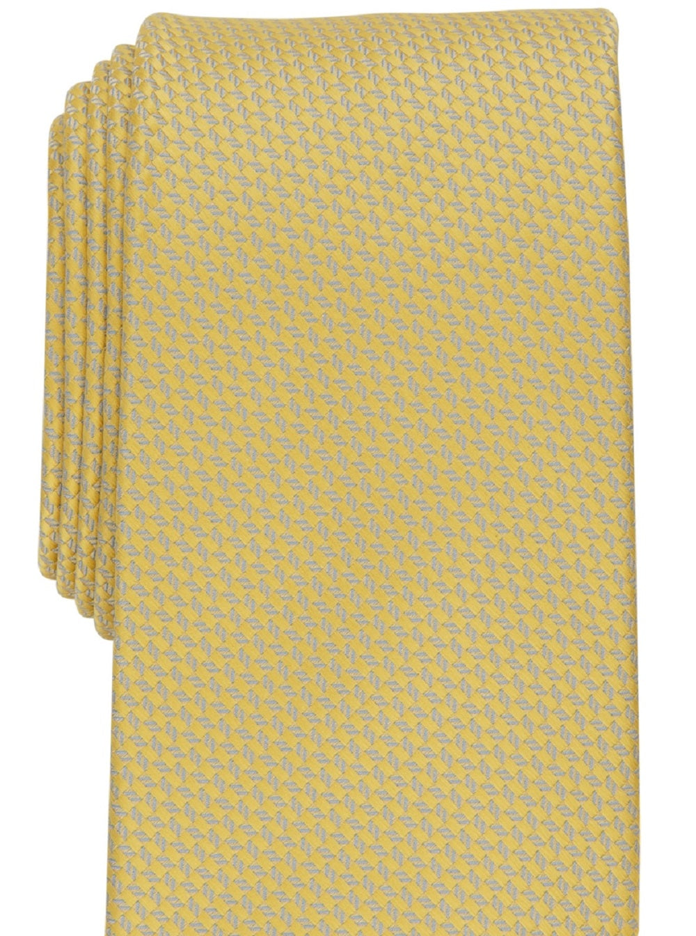 Perry Ellis Men's Sabry Mini Print Tie Yellow Size Regular